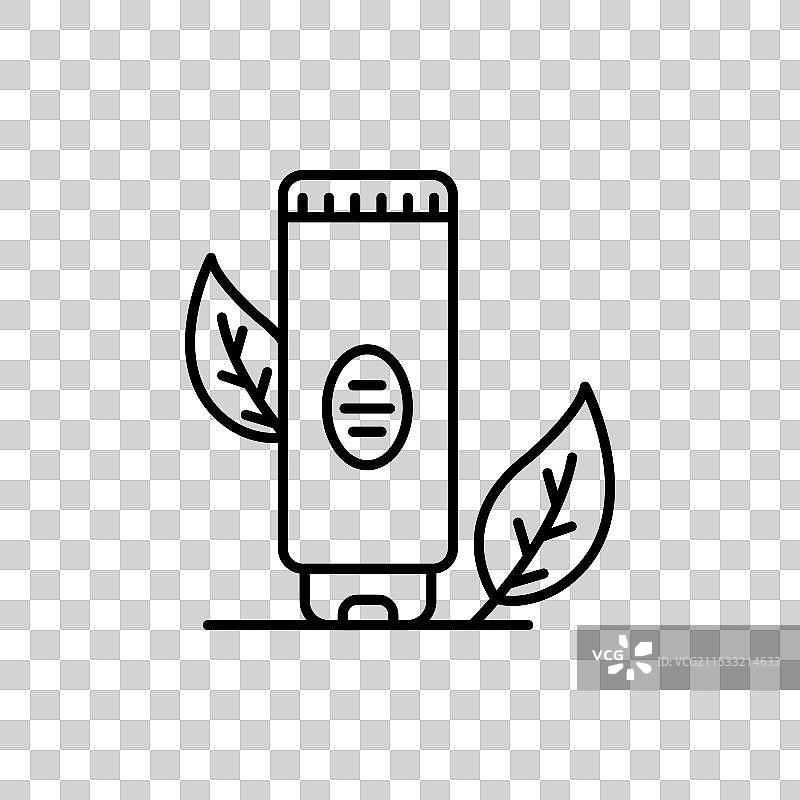 洗面奶图标集 化妆品管符号 获取面霜图片素材