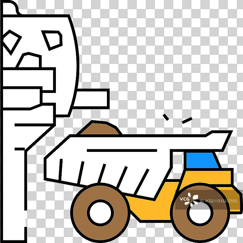 氧化矿石加工铜图标颜色图片素材