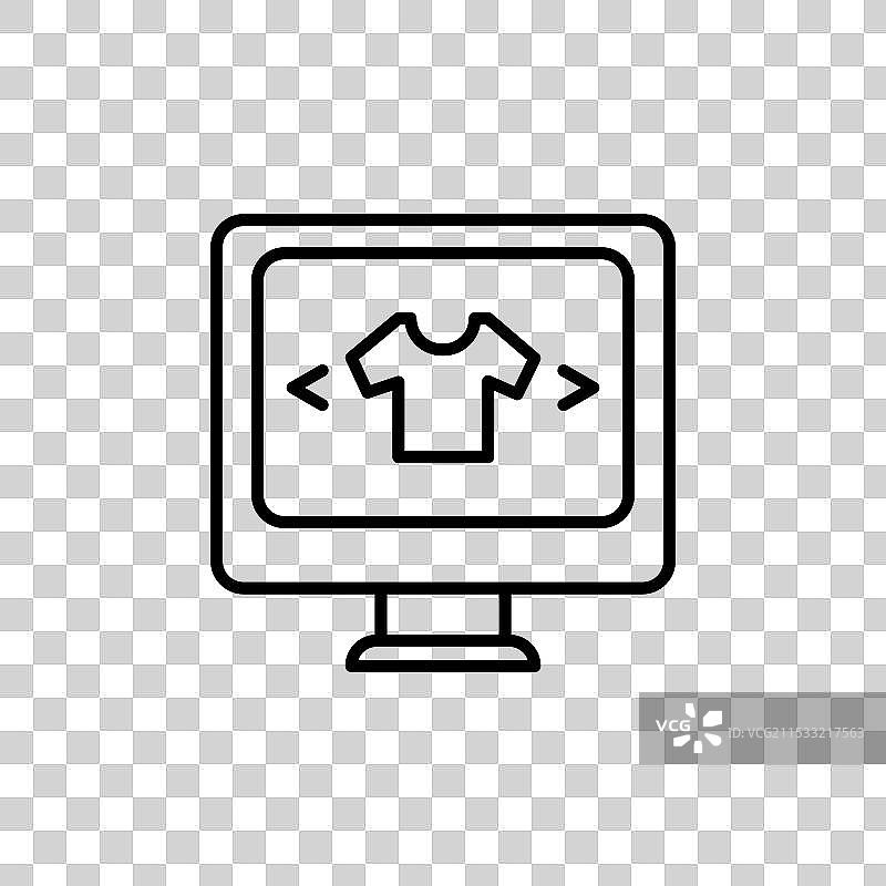 在线服装购物图标集 在线商务图片素材