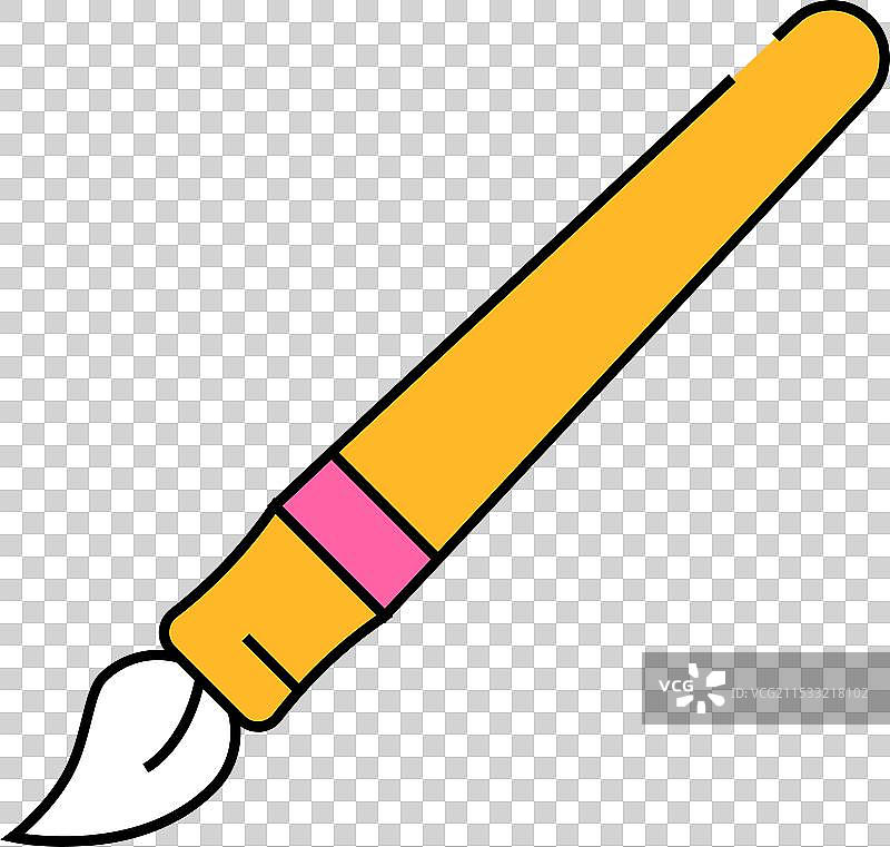 彩色画画图标的流苏文具图片素材