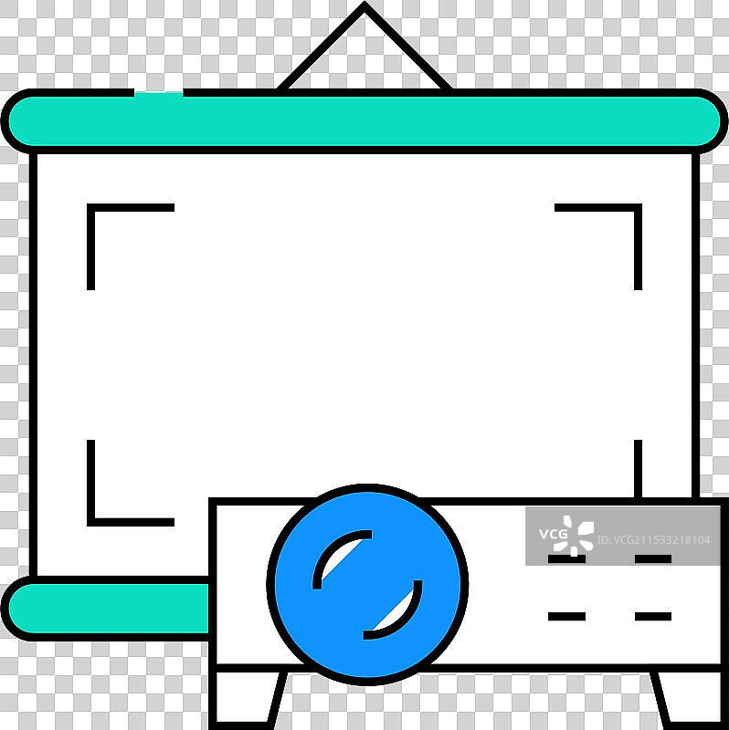 投影仪电子设备图标颜色图片素材