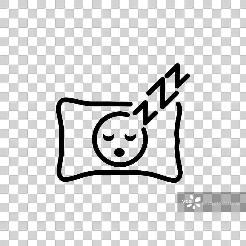 睡眠图标集，休息区需要休息和睡眠图片素材