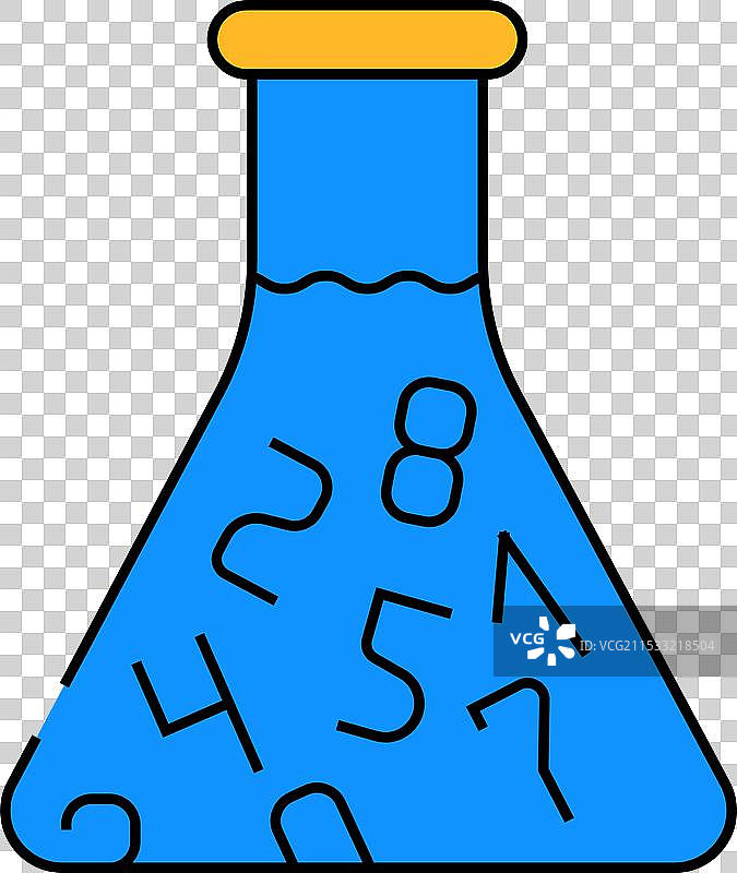 带数字的图标瓶子颜色图片素材