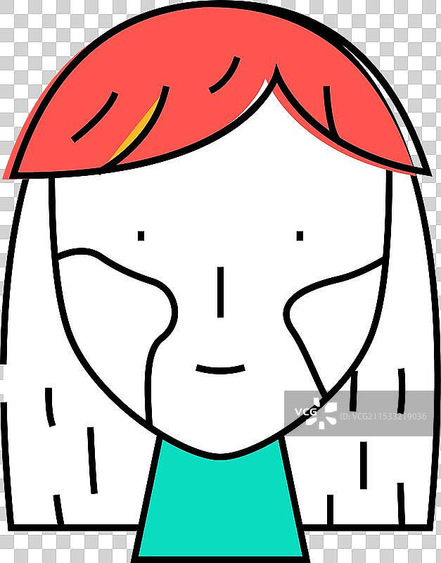 脓疱疮皮肤健康问题图标颜色图片素材