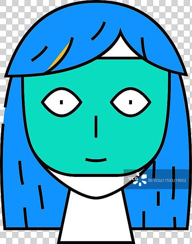 面膜面部皮肤美容护理图标彩色图片素材