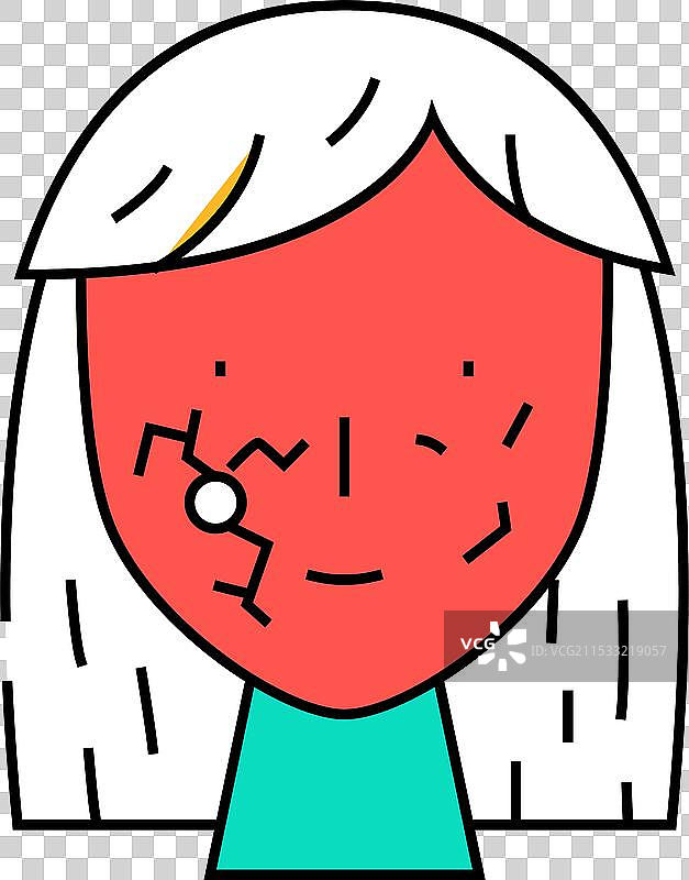 红血丝皮肤病图标颜色图片素材