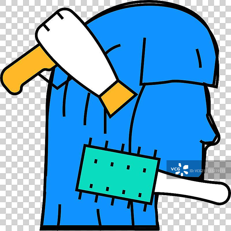 梳头发图标颜色图片素材