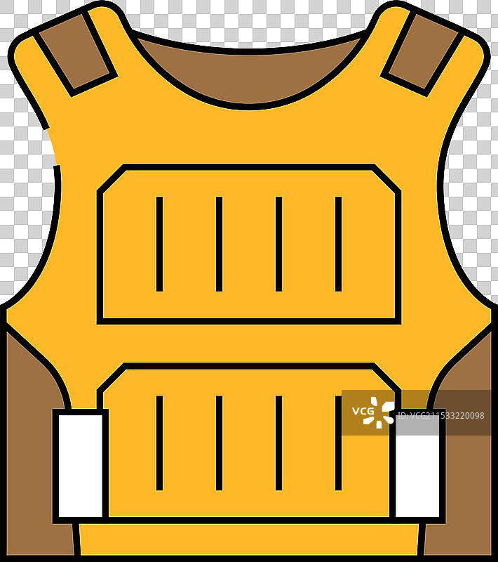 防弹衣图标颜色图片素材