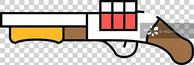 霰弹枪武器图标颜色图片素材