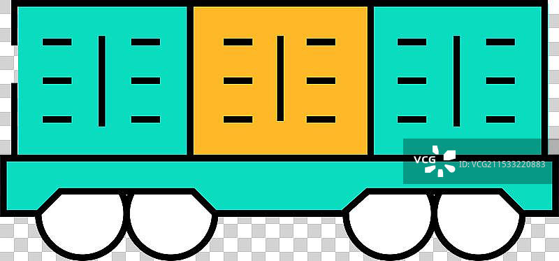 货运车图标颜色图片素材