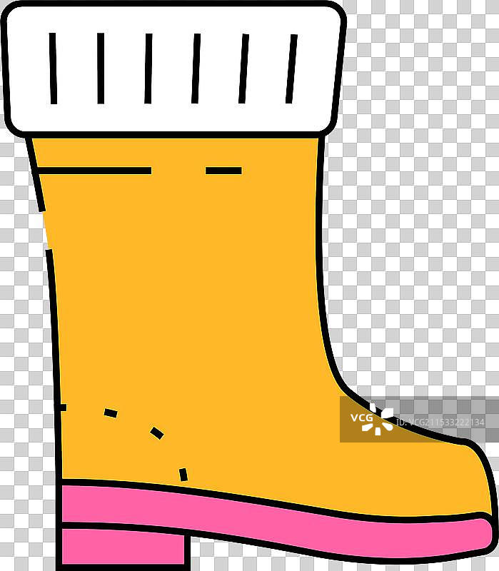 橡胶靴图标颜色图片素材