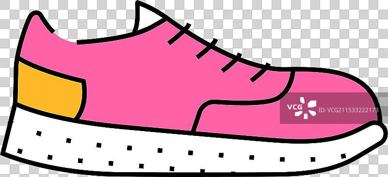 运动鞋穿着图标颜色图片素材