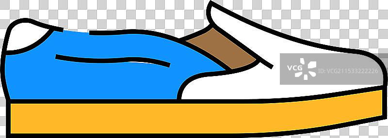 滑板鞋图标颜色图片素材