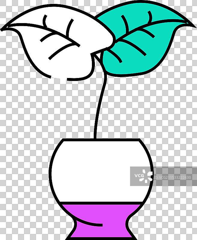 怪味植物图标颜色图片素材