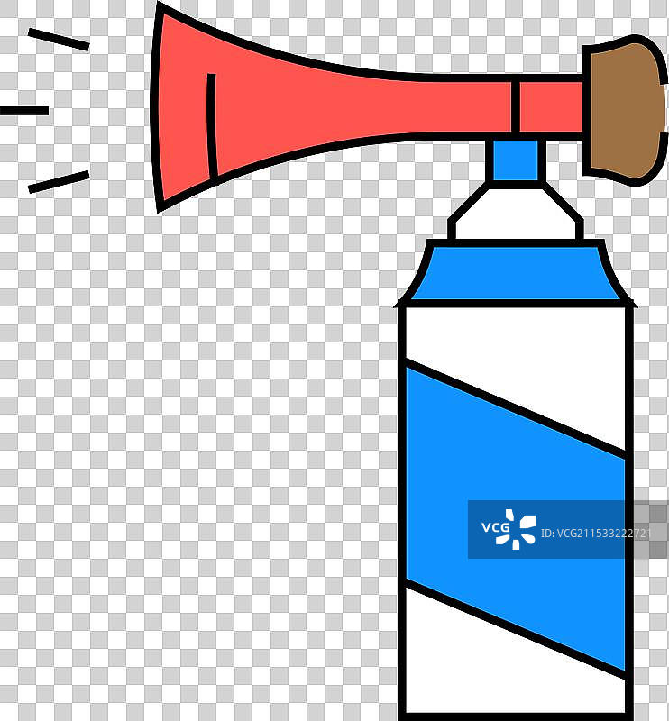 喇叭气瓶图标颜色图片素材