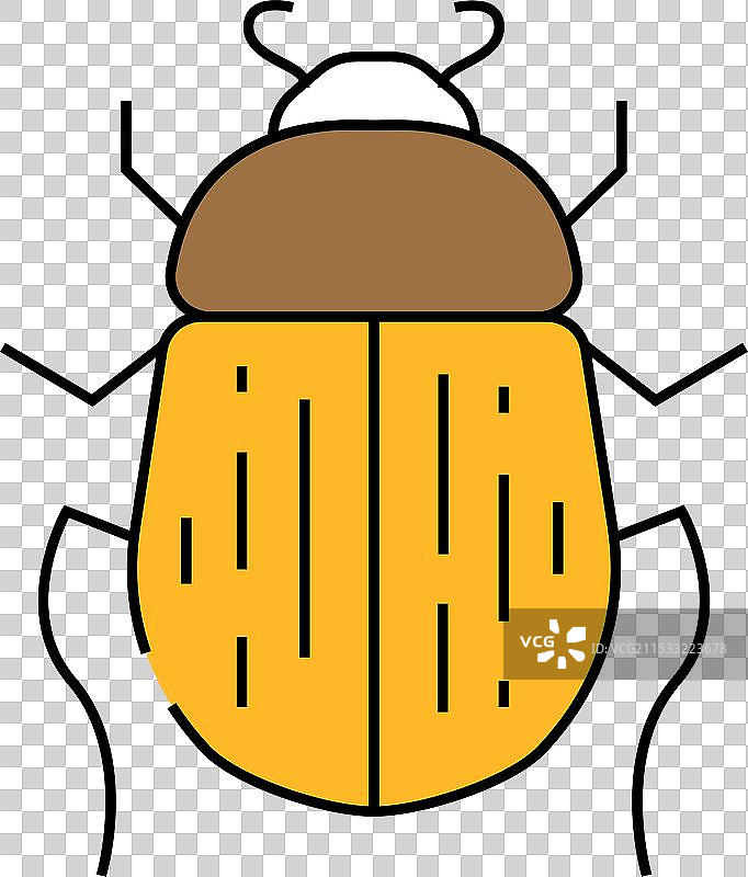 甲虫埃及图标彩色图片素材