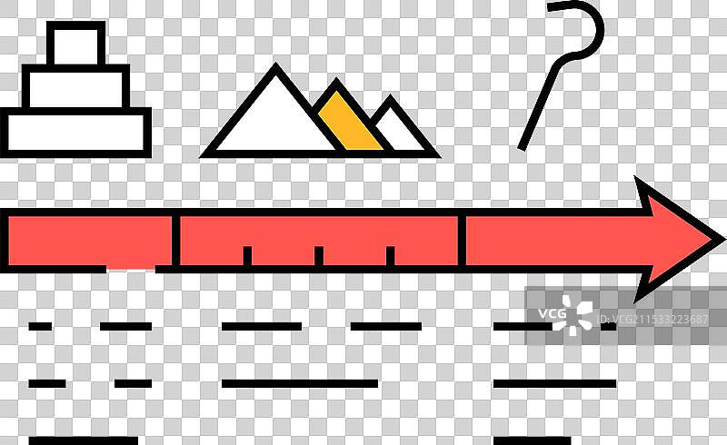 埃及文明图标彩色图片素材