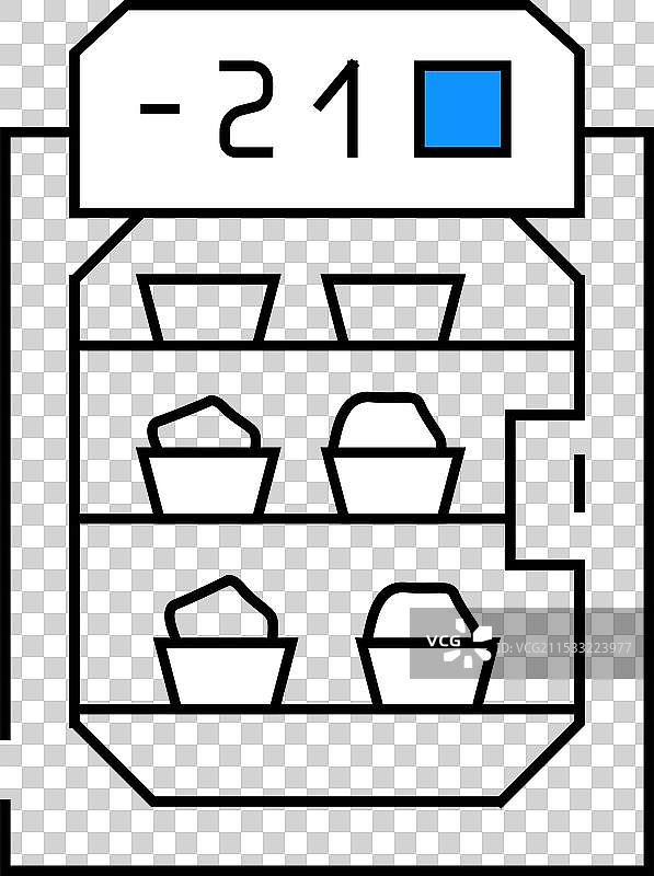 冷冻机工厂设备图标 彩色图片素材