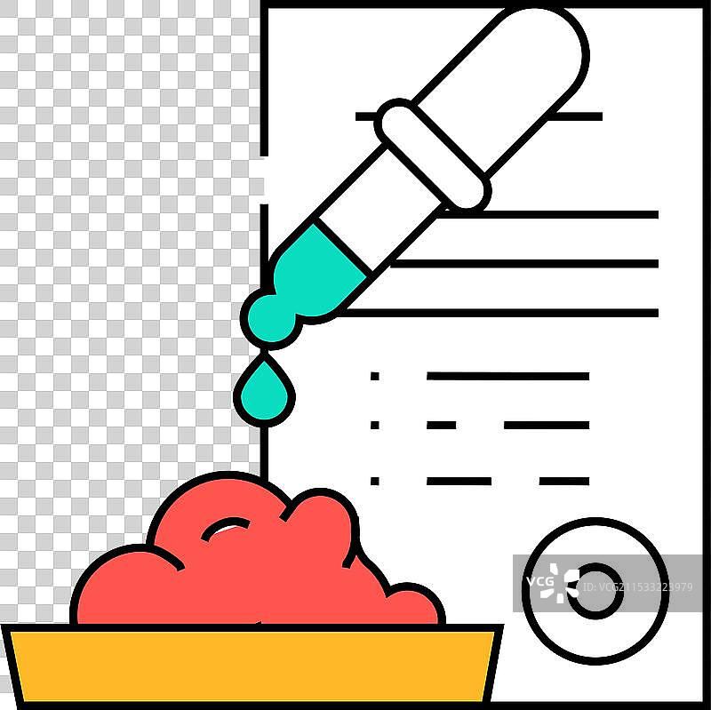 肉类质量检查图标颜色图片素材