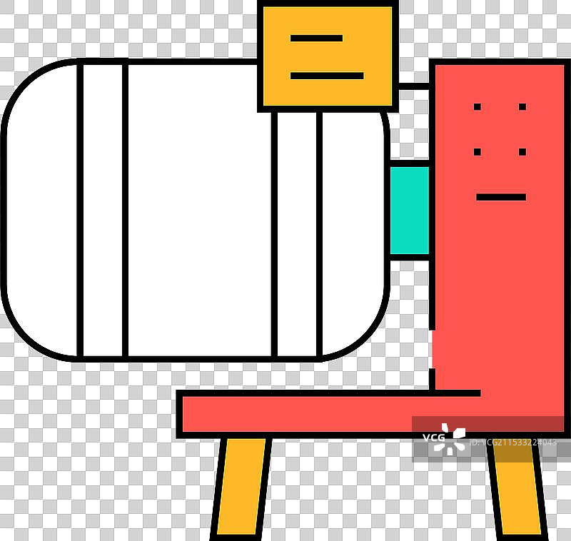 按摩器设备图标颜色图片素材