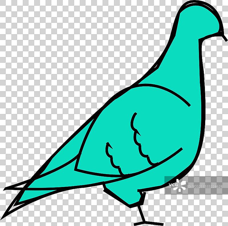 鸽子鸟图标颜色图片素材