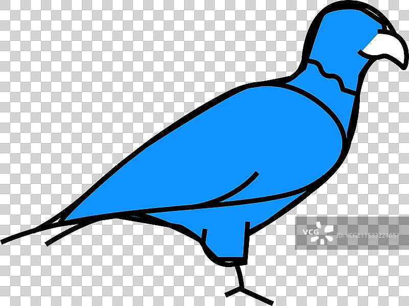 彩色鹰鸟图标图片素材