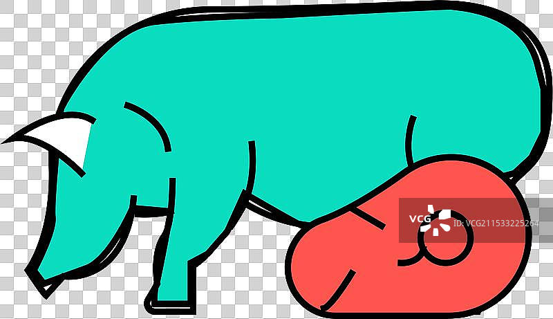 猪肉图标颜色图片素材