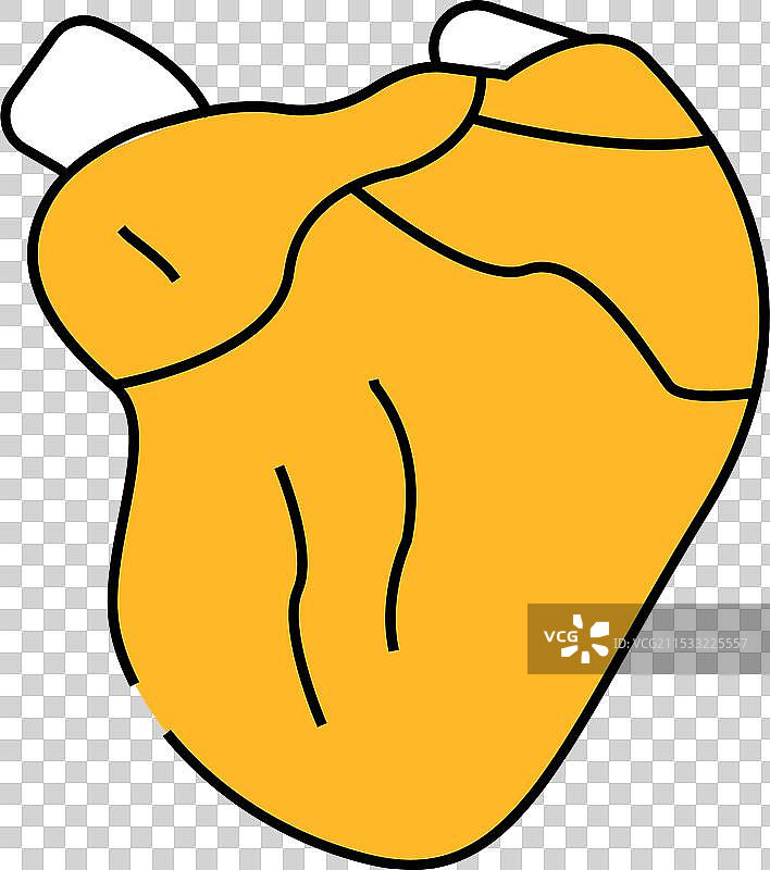 肉鸡心脏图标颜色图片素材