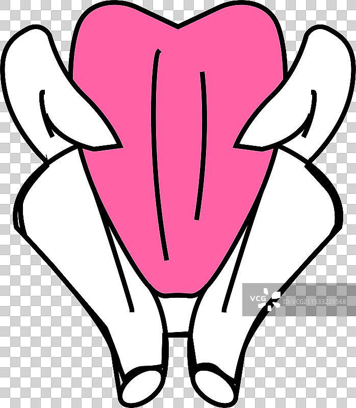 肉鸡尸体图标 彩色图片素材