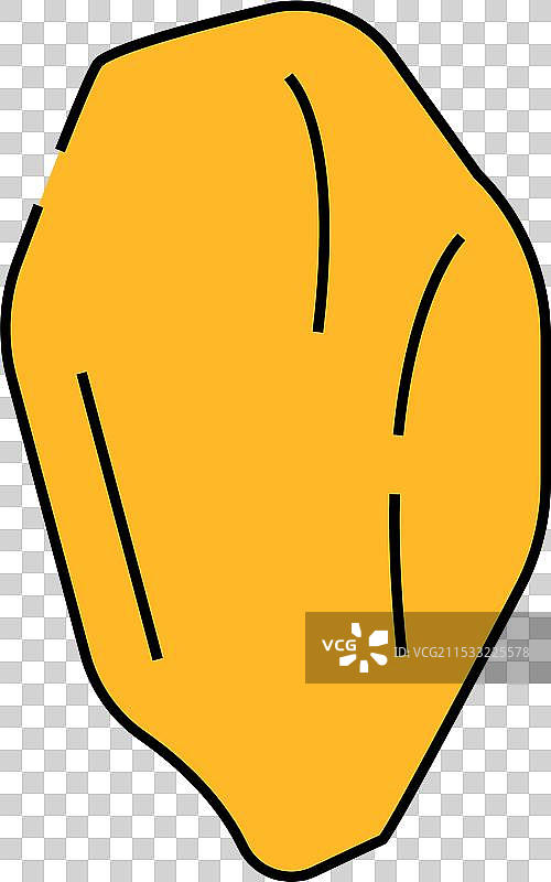 半只鸡胸肉图标 彩色图片素材