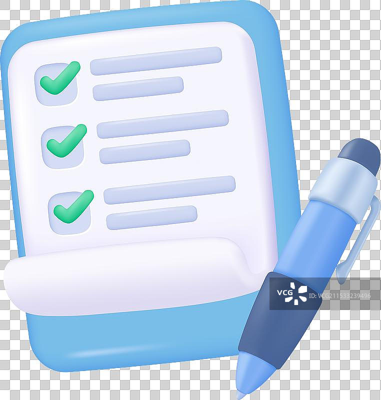 3D剪贴板活动总结问卷图片素材