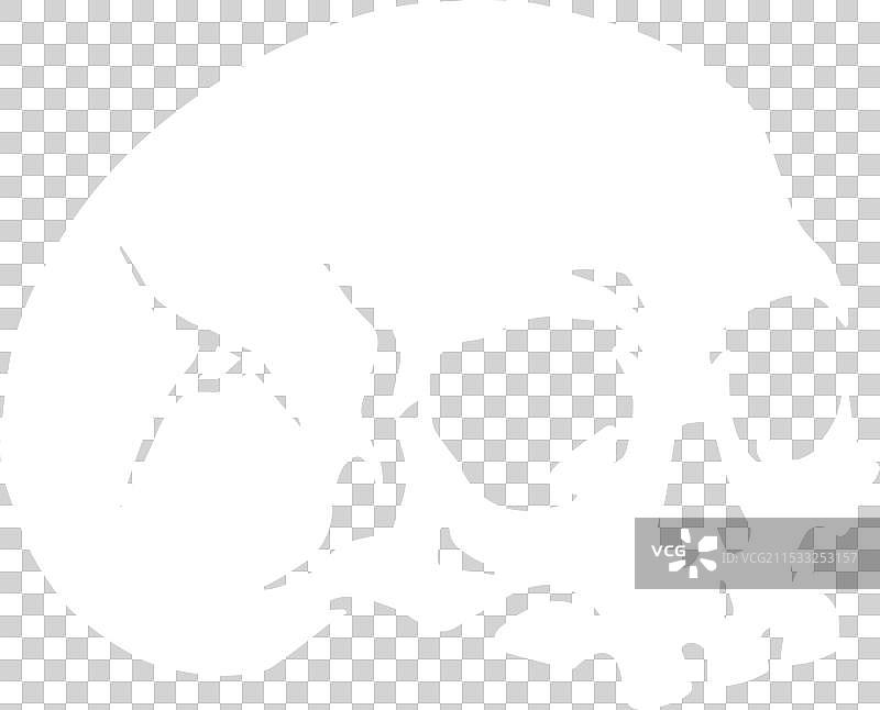 骷髅元素单色图案图片素材