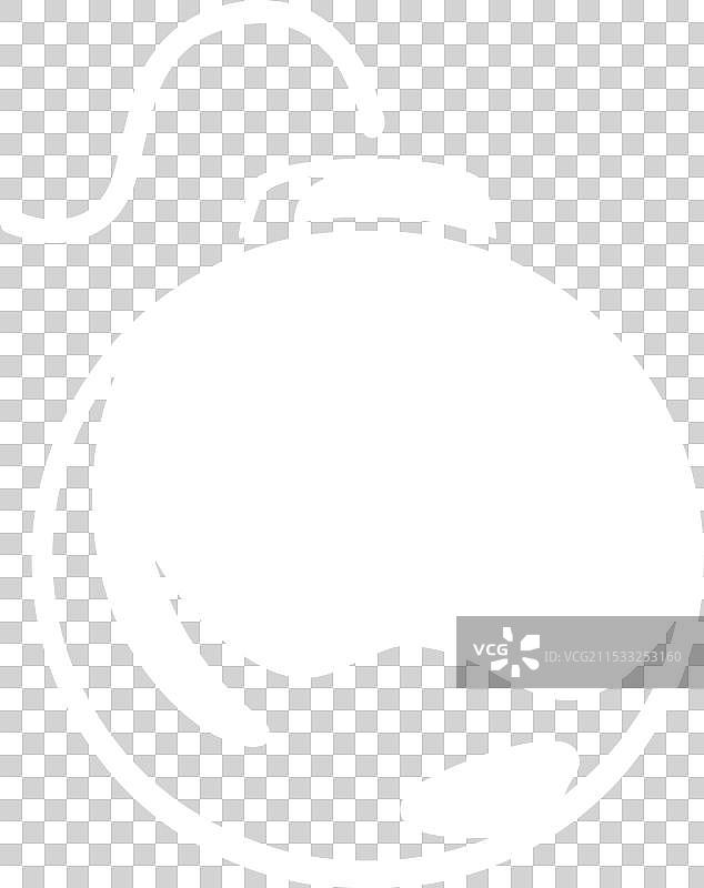 单色引信炸弹徽章图片素材