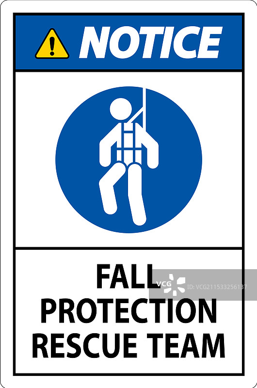 安全帽贴纸，注意防坠落保护救援队图片素材