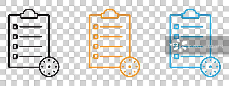 规划图标细线集合图片素材