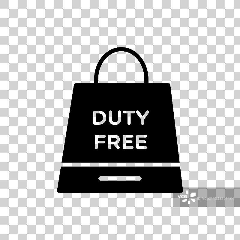免税标志图标集，机场海关免税符号图片素材