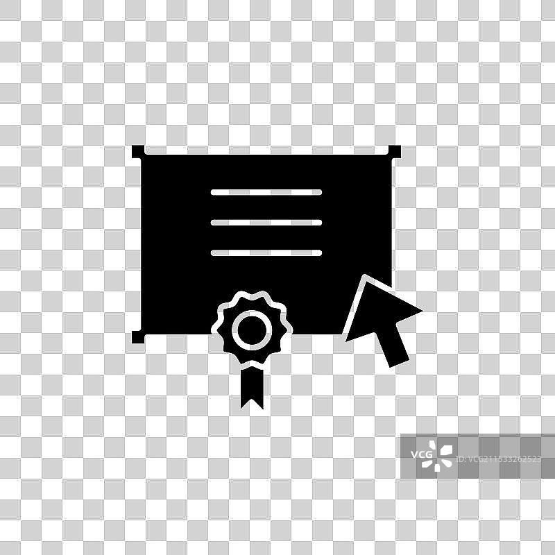 在线教育图标集 课程书籍 网络研讨会图片素材