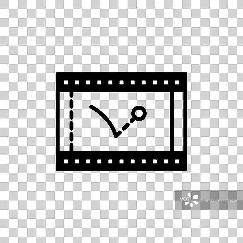 创意视频动画师的动画图标集图片素材