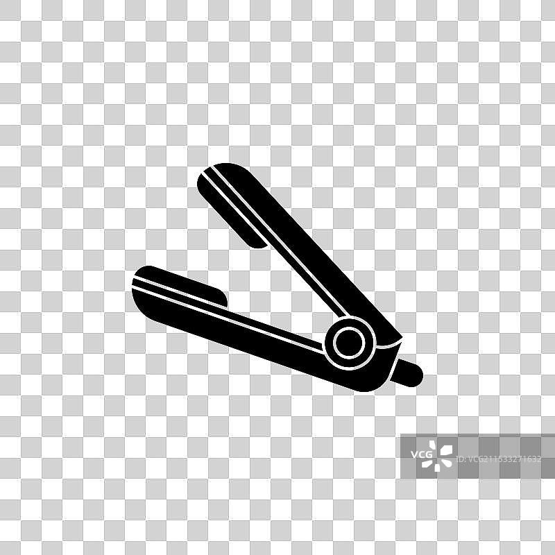 发直发器图标集，水疗女性卷发图片素材