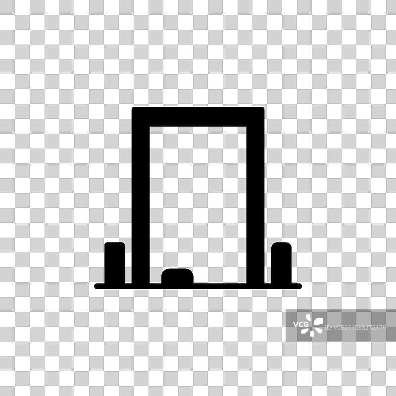 浴室女性个人化妆镜图标集图片素材