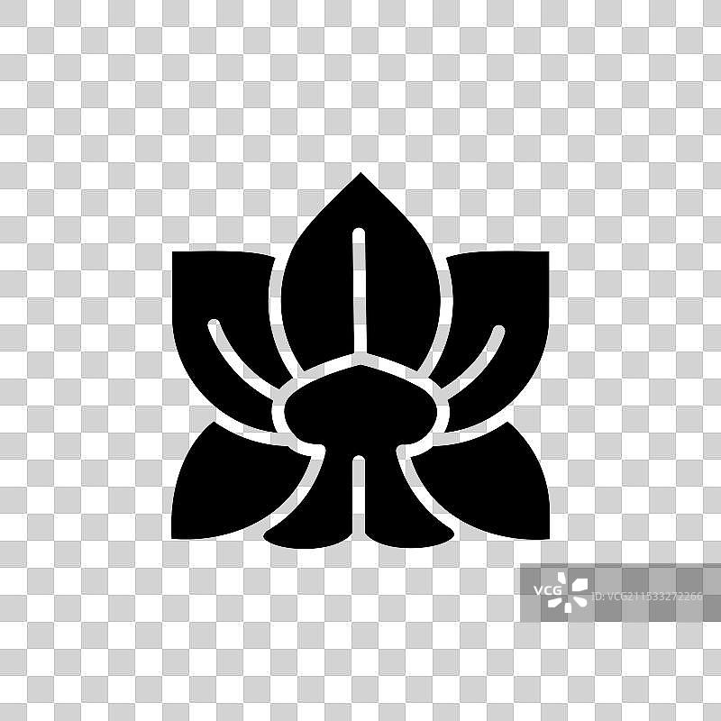 蝴蝶兰图标集 兰花植物符号图片素材