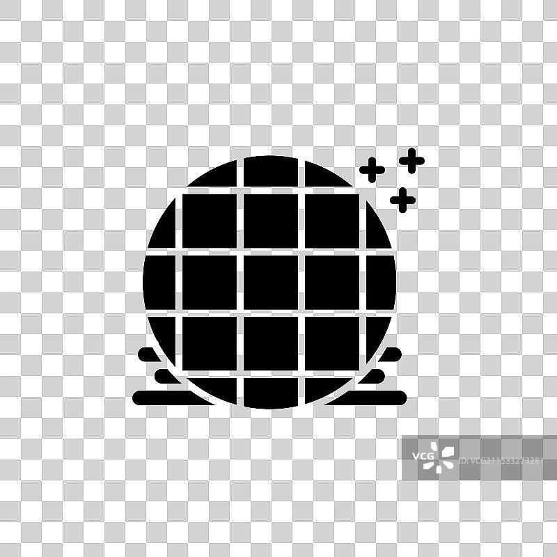 巧克力饼干的斯特鲁普华夫饼干图标集图片素材