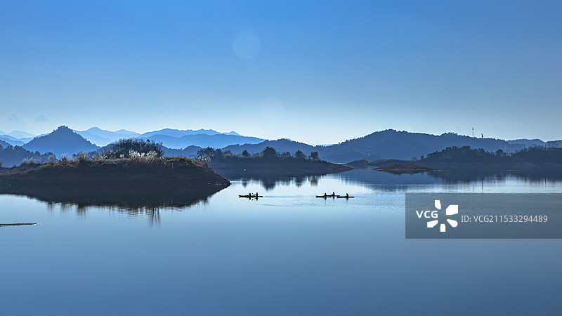 杭州千岛湖森林氧吧图片素材