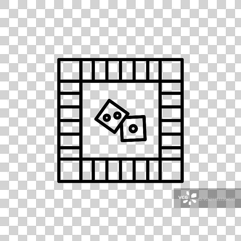 大富翁游戏方块棋盘图标集图片素材