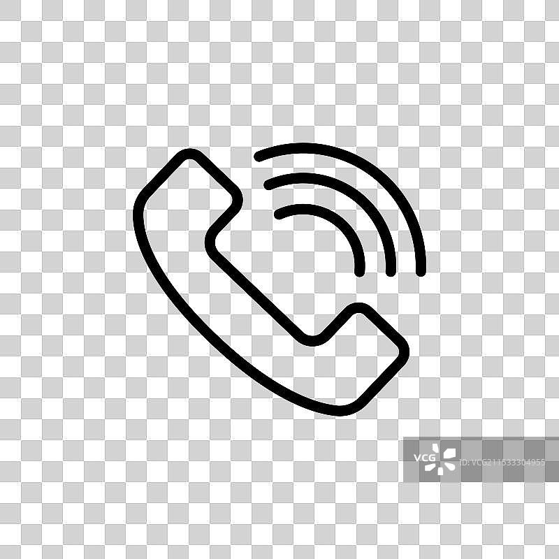 电话拨打图标集 联系支持按钮 移动设备图片素材