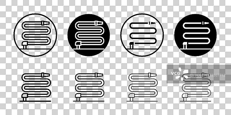 软管图标标志集图片素材