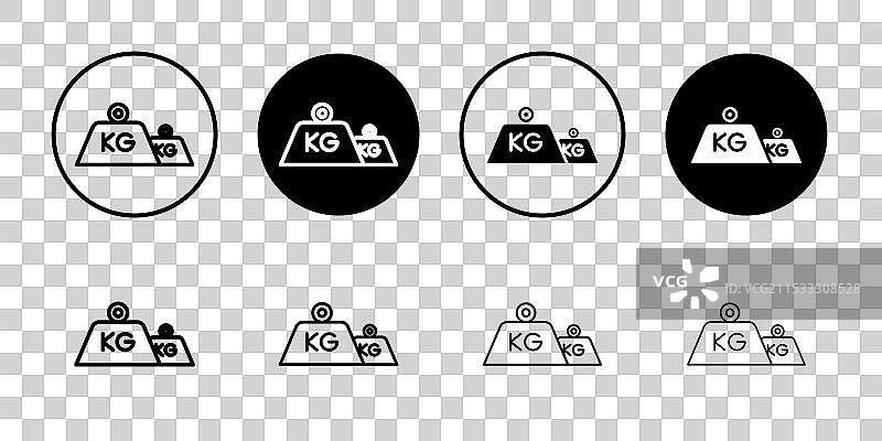 体重图标标志集图片素材