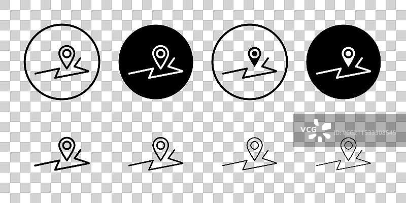 你在这里指示图标标志集图片素材