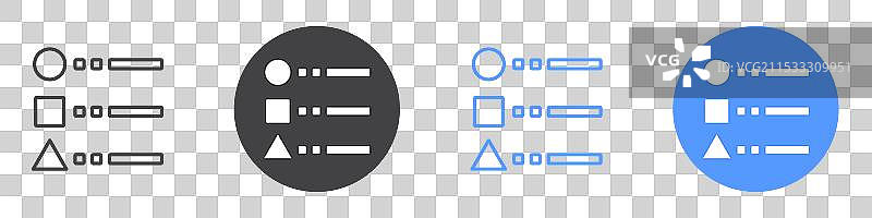 图例图标扁平线条符号集图片素材