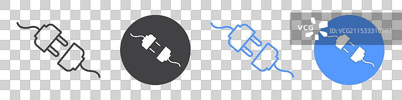 插件图标扁平线条符号集图片素材